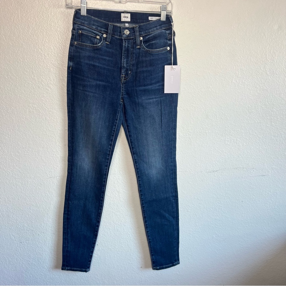 EDWIN Candace 10in High Rise Skinny Jeans in Deja Blue Size 25 NWT